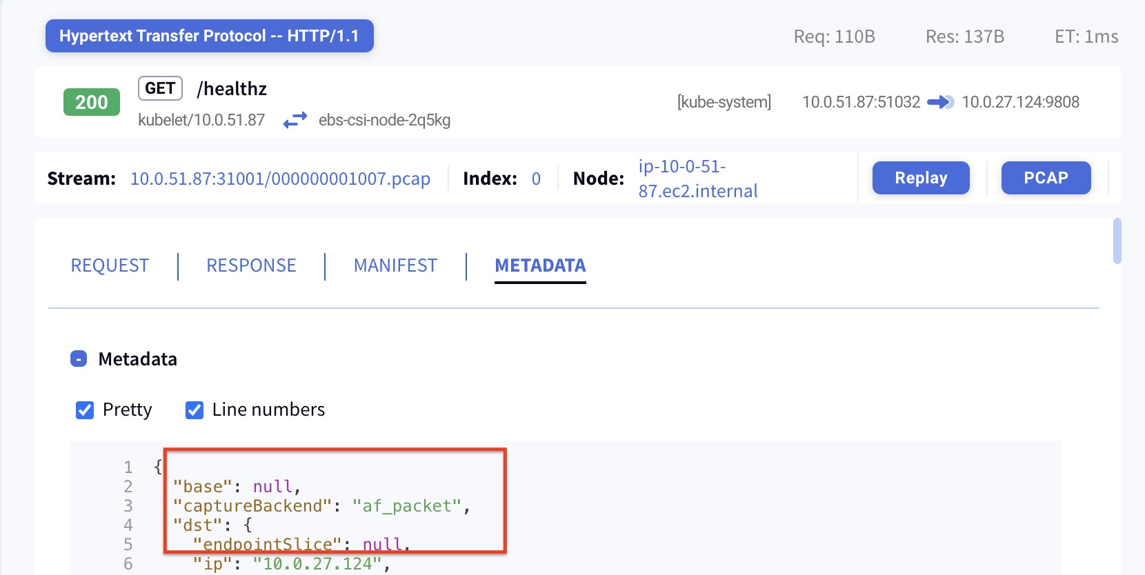 Packet Capture Method